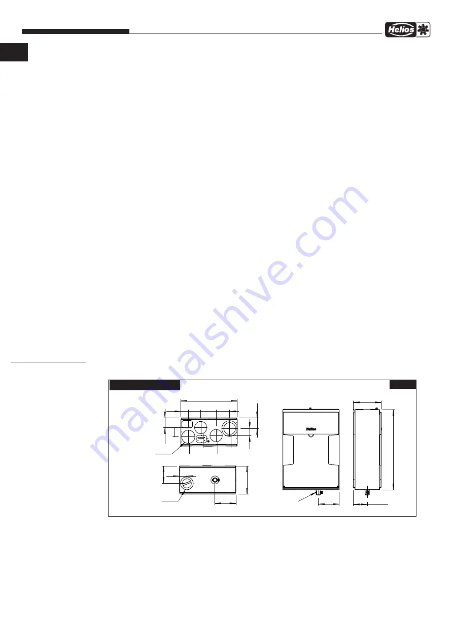 Helios KWL EC 170 W Installation And Operating Instructions Manual Download Page 46