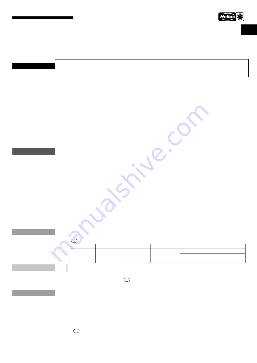 Helios RDD 200/4 EX Installation And Operating Instructions Manual Download Page 3