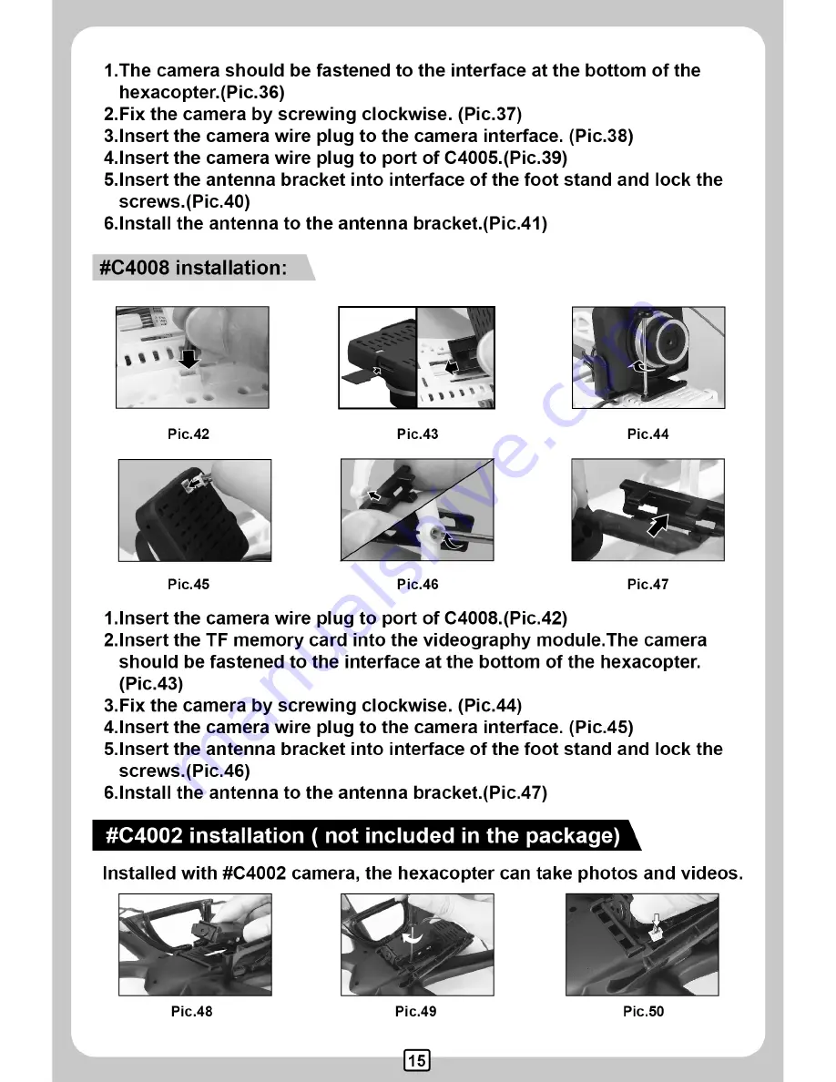 Helipal MJXRC X600 X-Series Instruction Manual Download Page 16