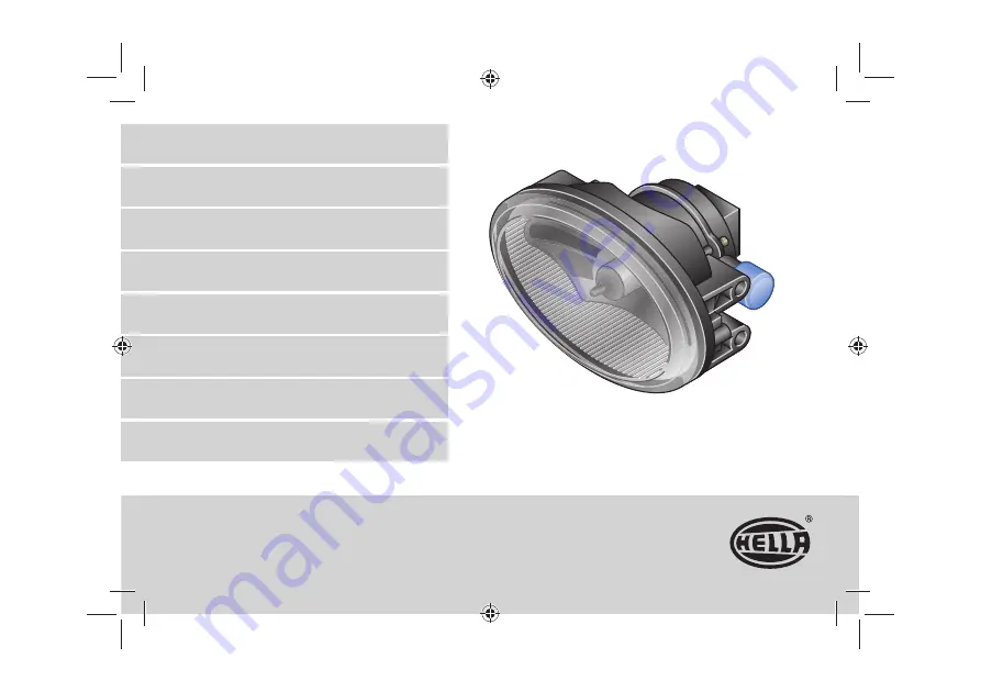 Hella 2-1NA 010 047-811 Mounting Instructions Download Page 1