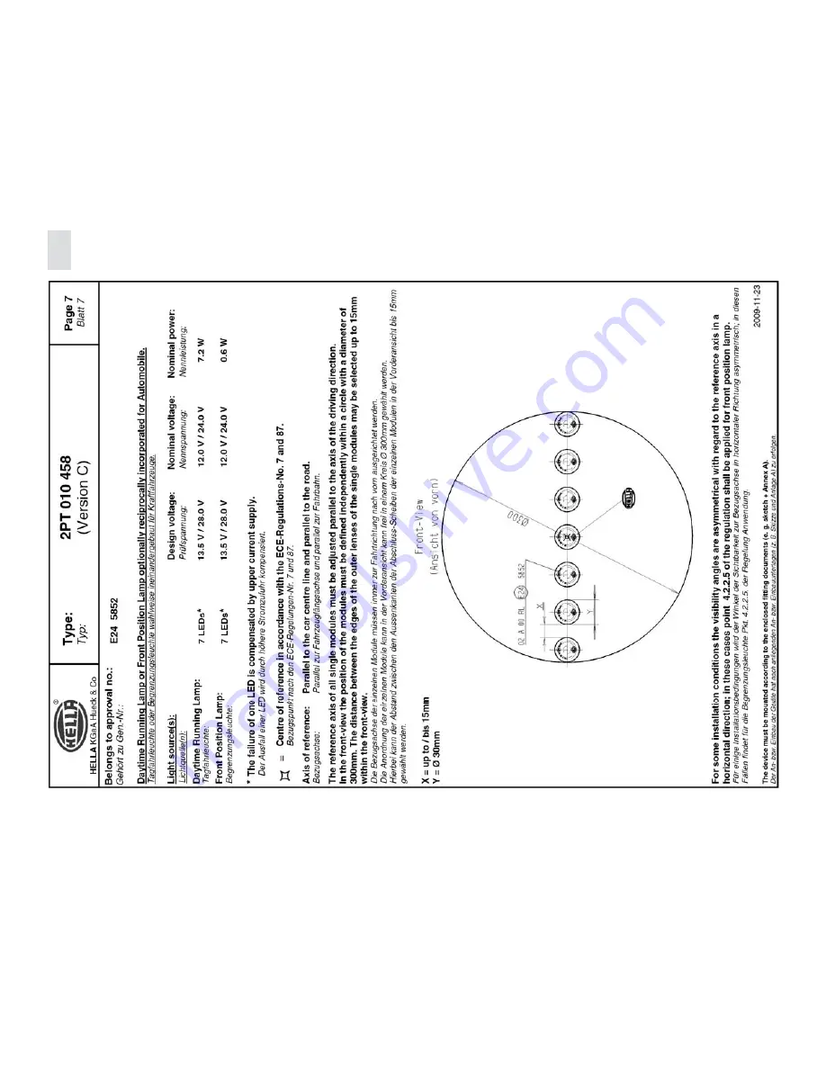 Hella LEDayFlex Mounting Instruction Download Page 42