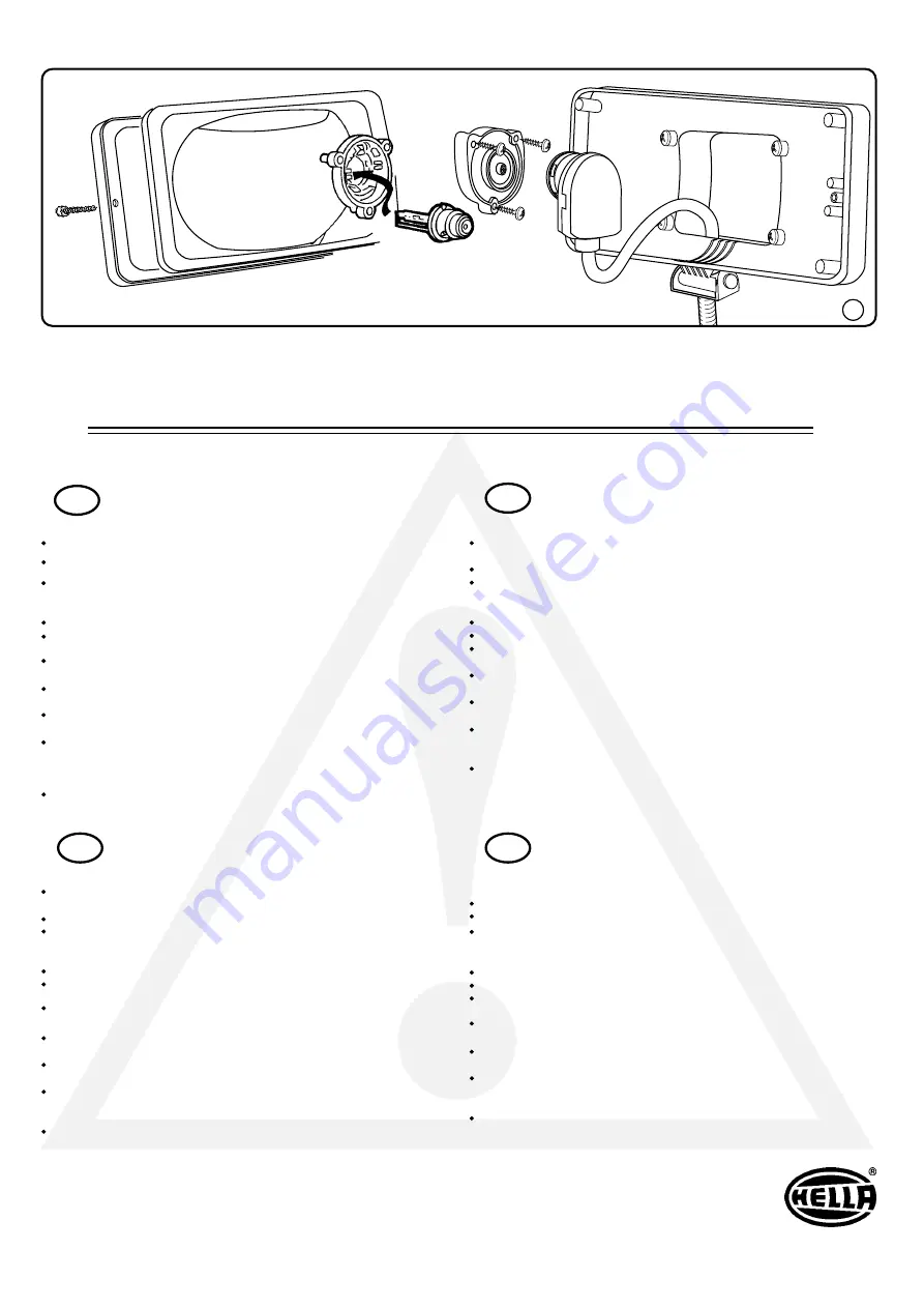 Hella LUMINATOR Xenon 460 818-13 Quick Start Manual Download Page 8