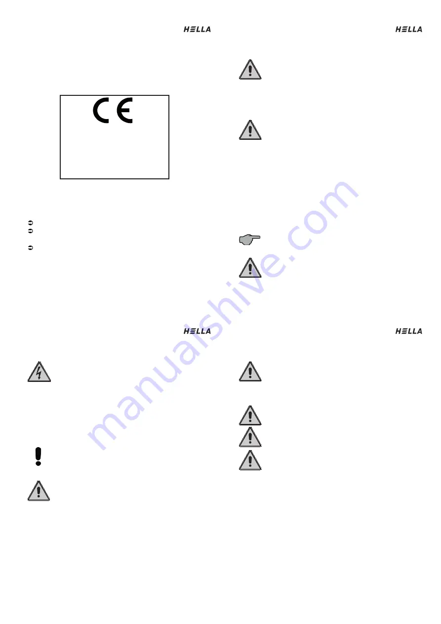 Hella PAN 7040 Installation Instructions Manual Download Page 2