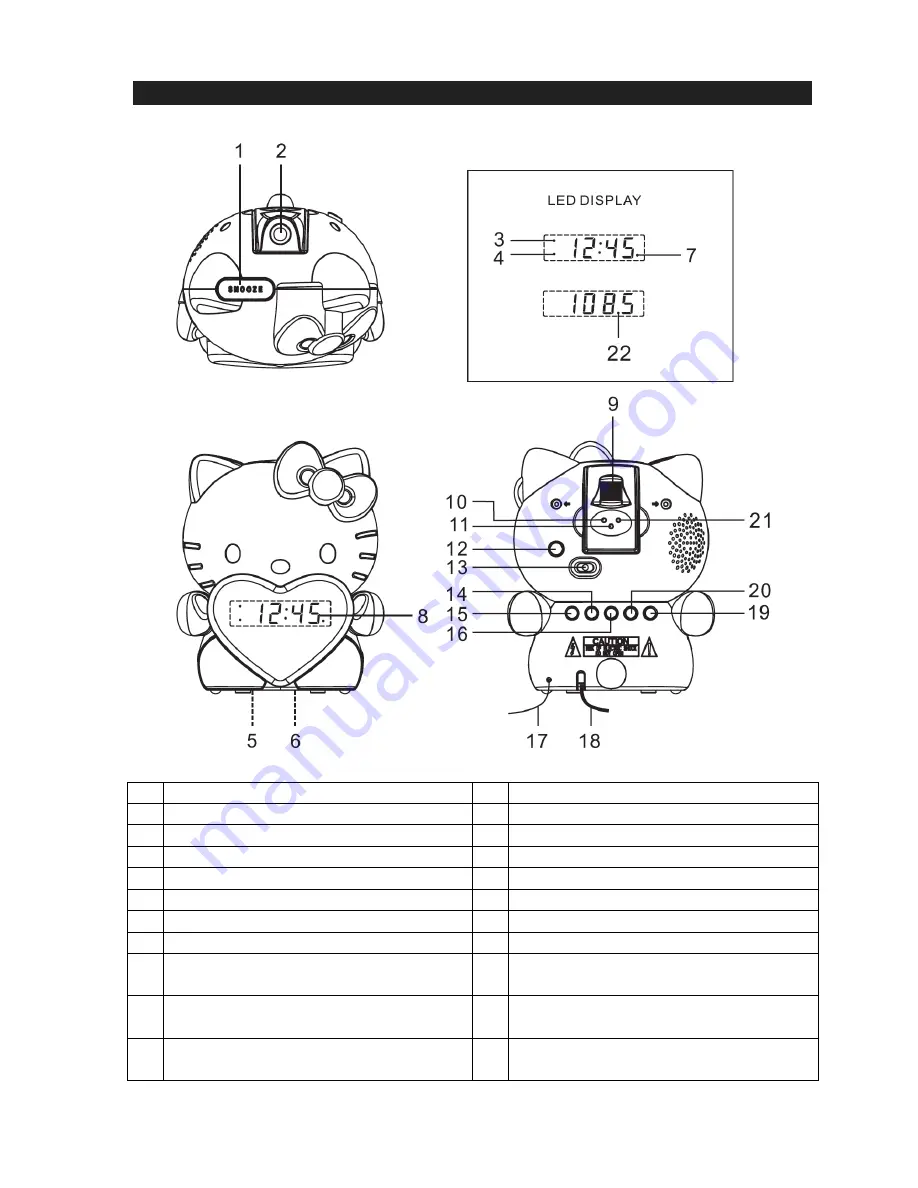 Hello Kitty KT2064P Скачать руководство пользователя страница 5