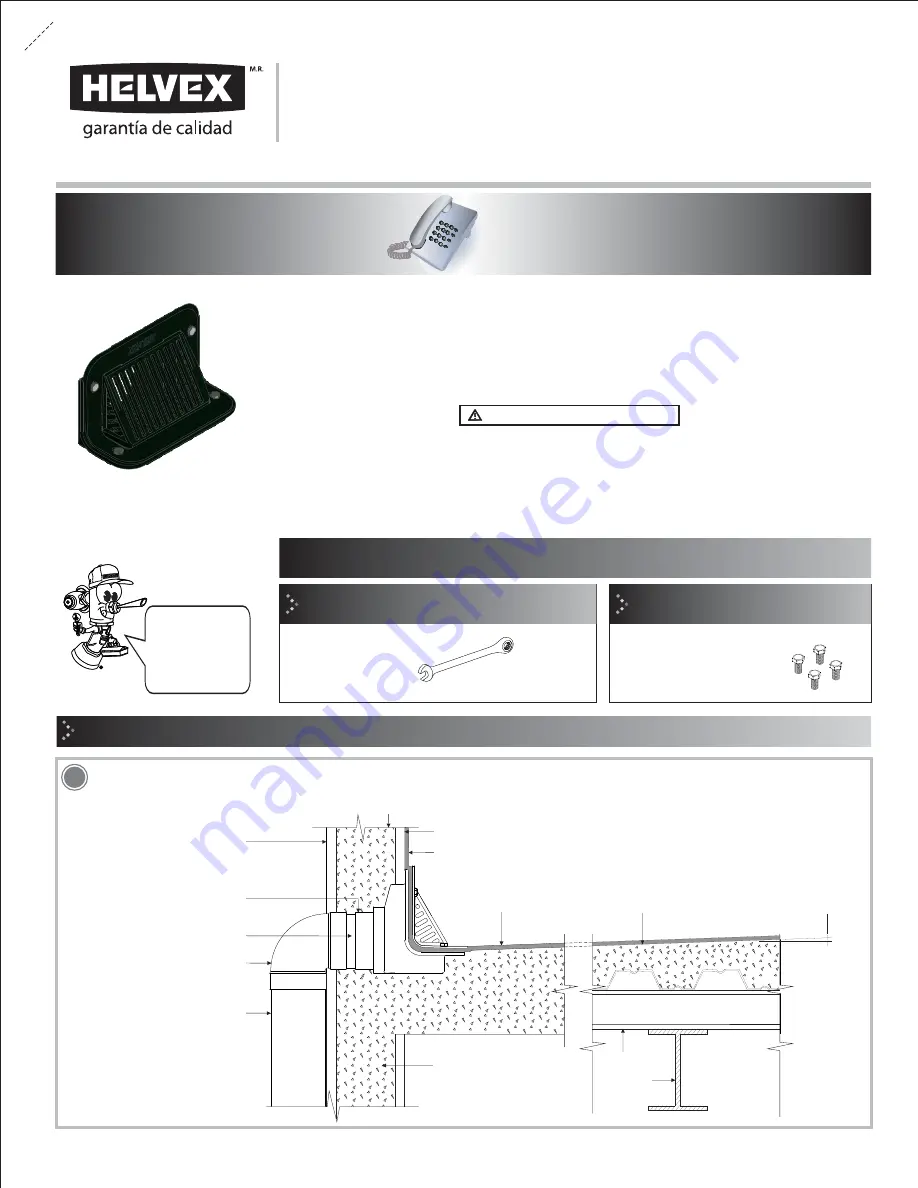 Helvex 4954 Installation Manual Download Page 1