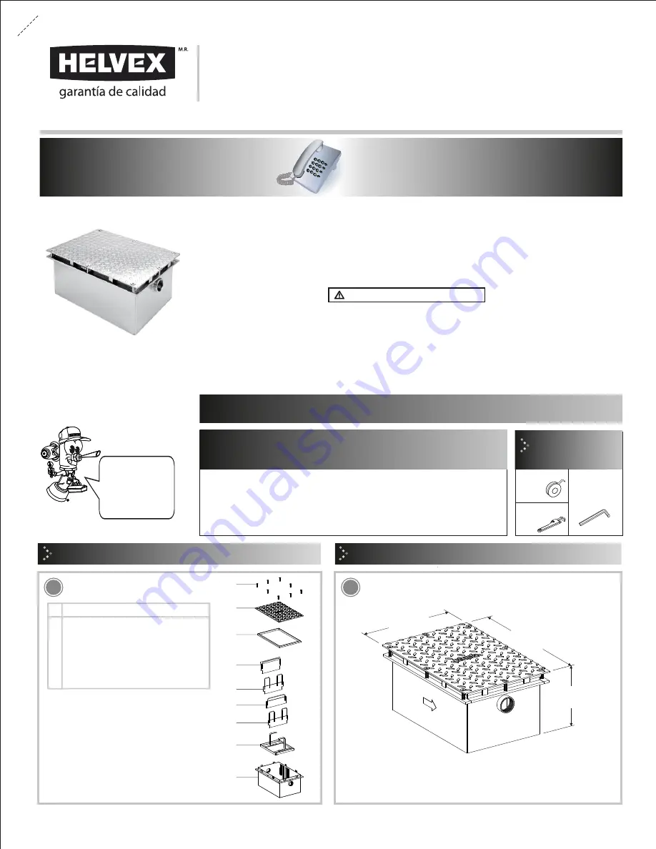 Helvex IG-20 Installation Manual Download Page 1