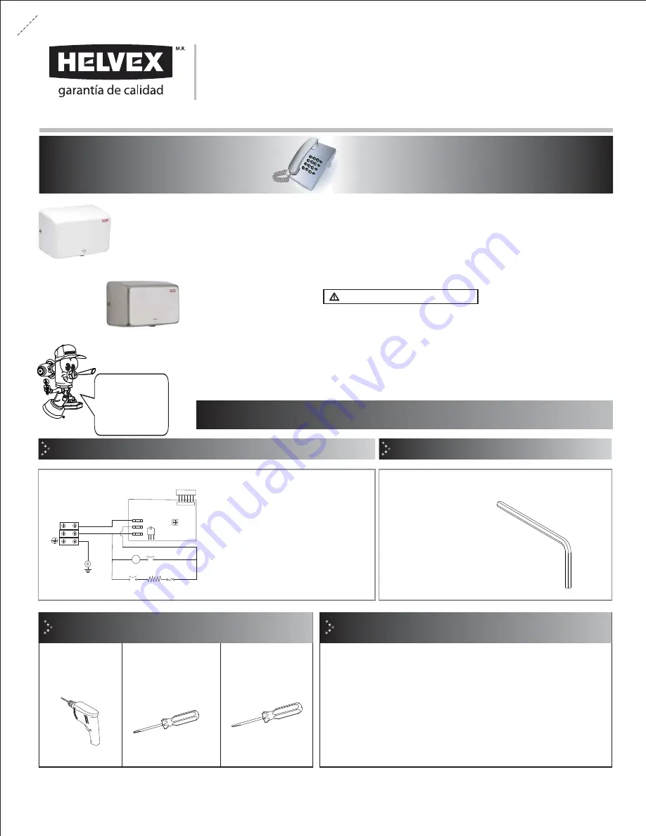 Helvex MB-1012 Installation Manual Download Page 1