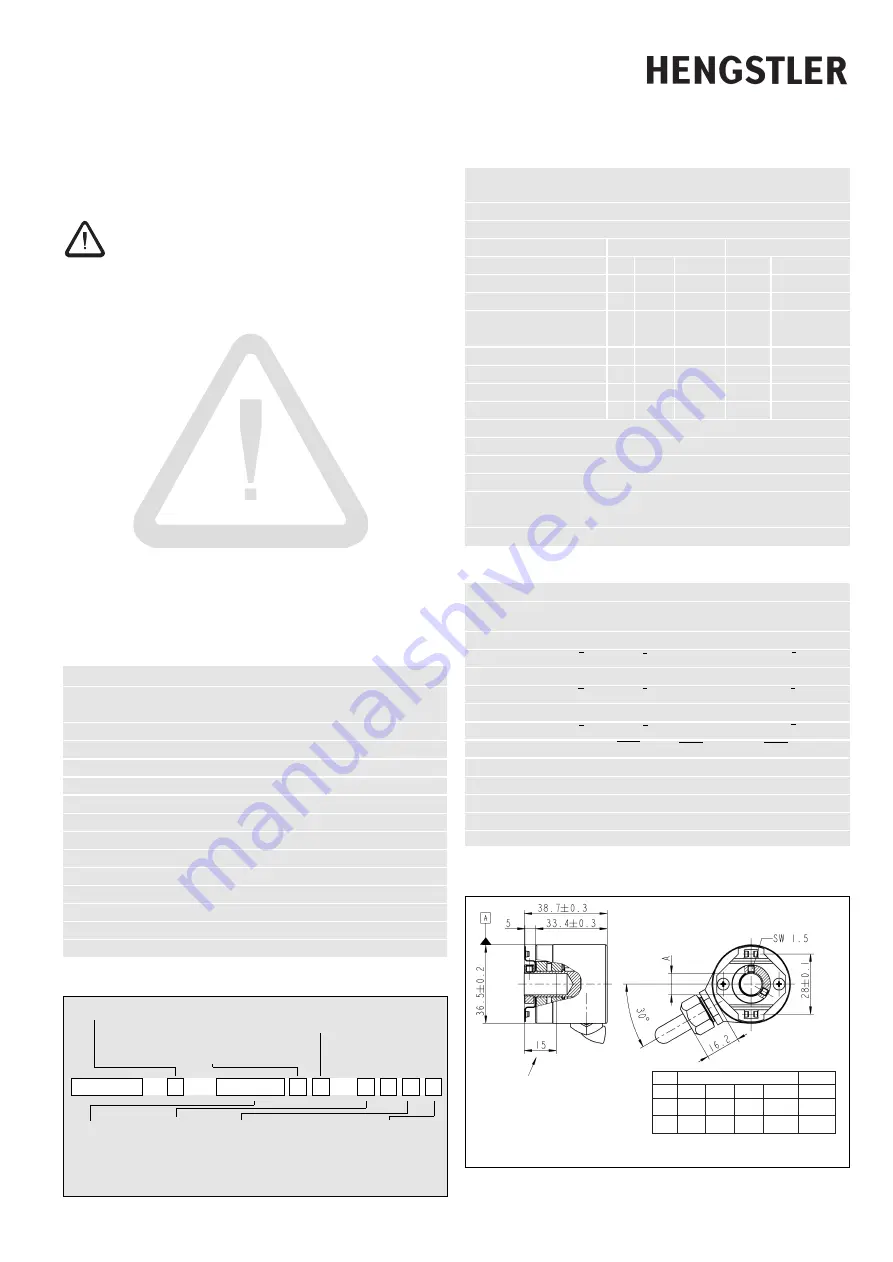 Hengstler RI 36-H Installation Instructions Download Page 1