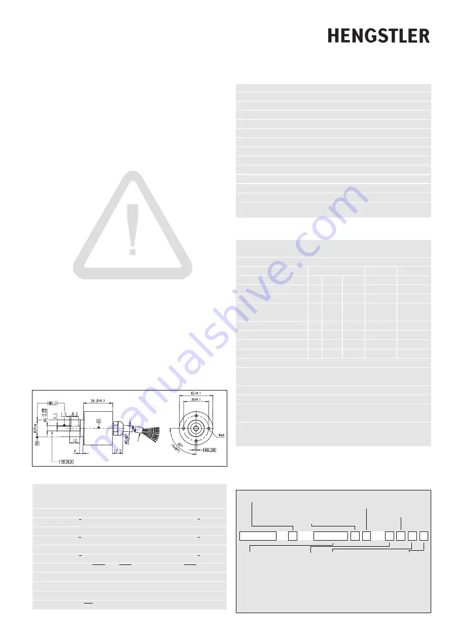 Hengstler RI 42 Installation Instructions Download Page 1