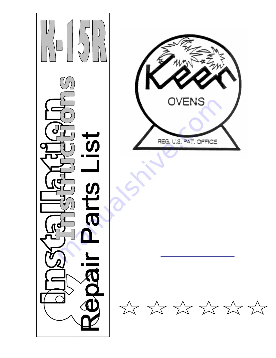 Henkel Keen K-15R Installation Instructions & Repair Parts List Download Page 1