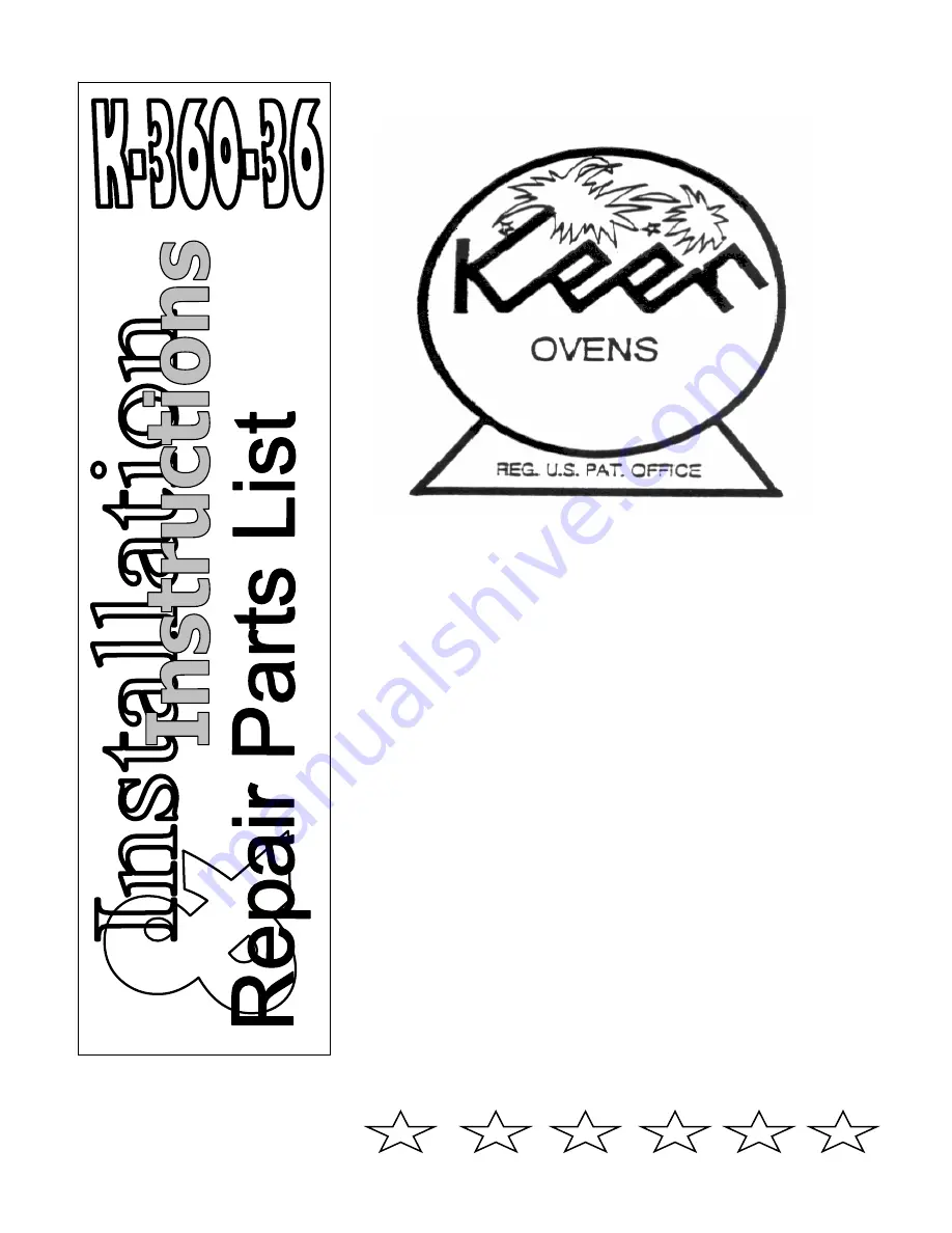 Henkel Keen K-360-36 Installation Instructions & Repair Parts List Download Page 1