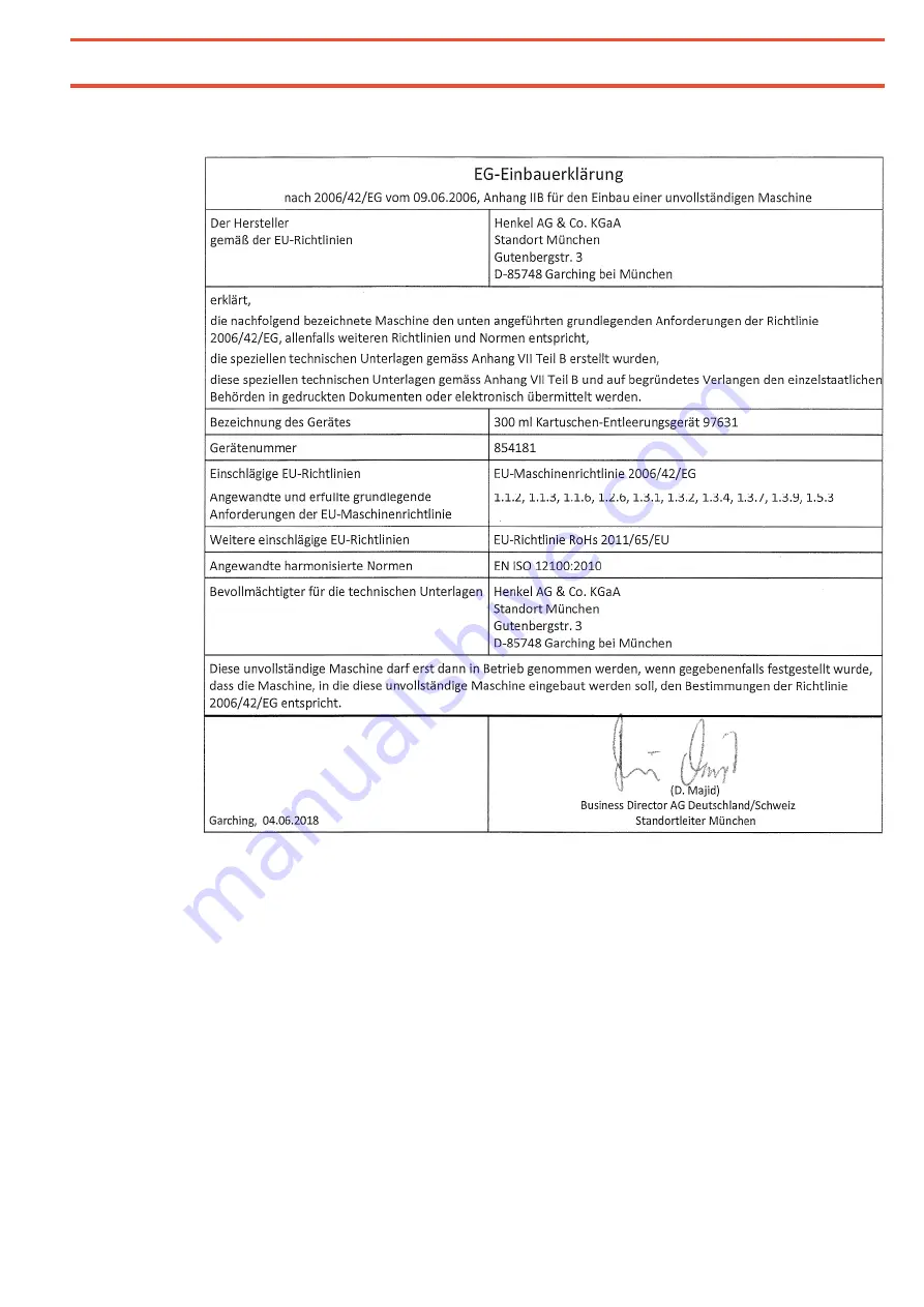 Henkel Loctite 854181 Operating Manual Download Page 39