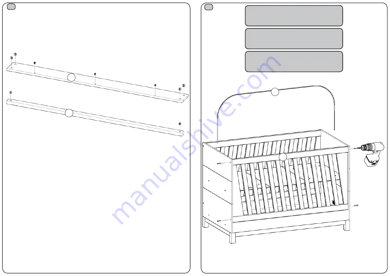 HENN Crib Alegria Assembly Instructions Manual Download Page 8