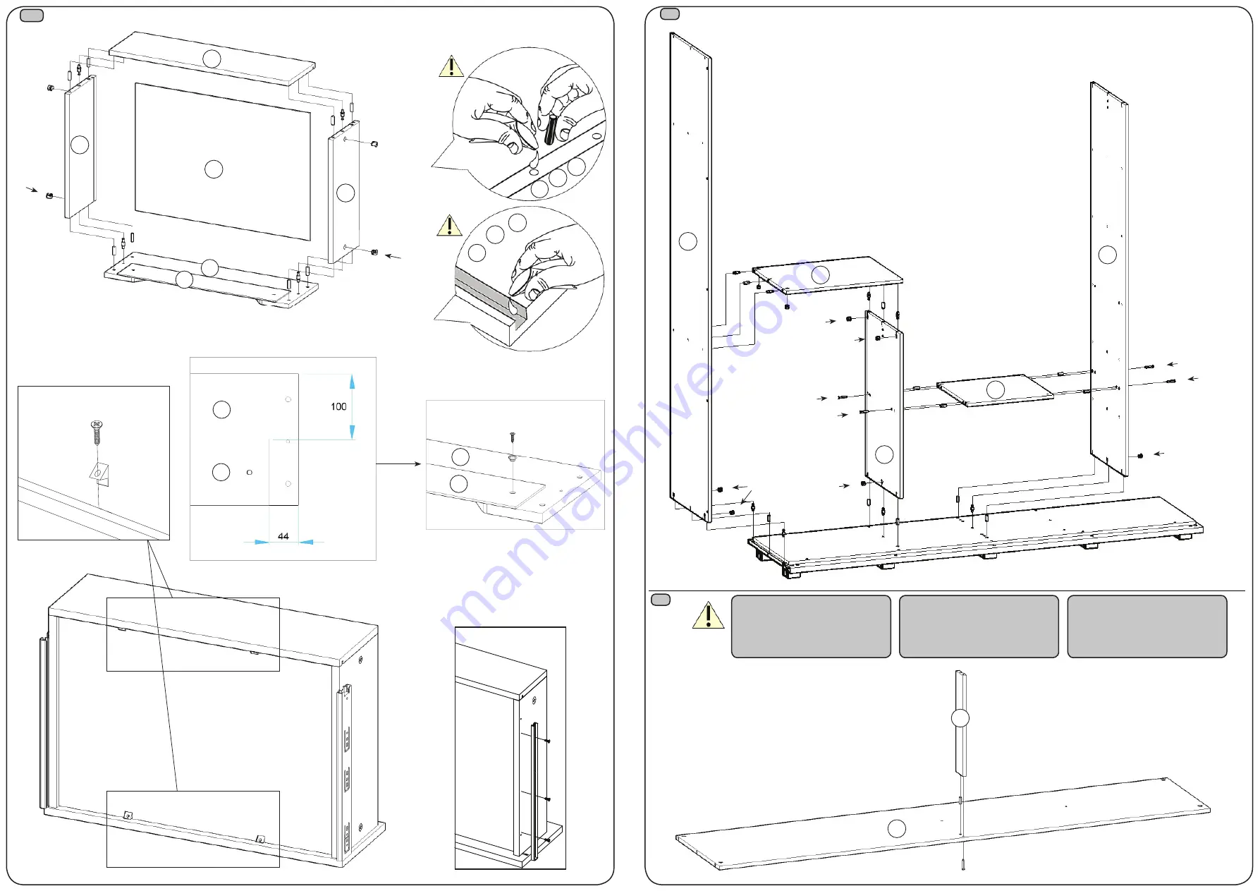 HENN Wardrobe Cavic II 02 Sliding Doors D225-108 Скачать руководство пользователя страница 3