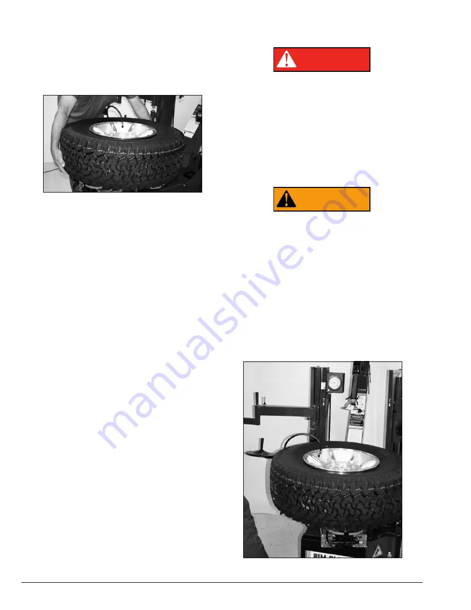 HENNESSY INDUSTRIES Coats Rim Clamp RC150EX Operating Instructions Manual Download Page 18