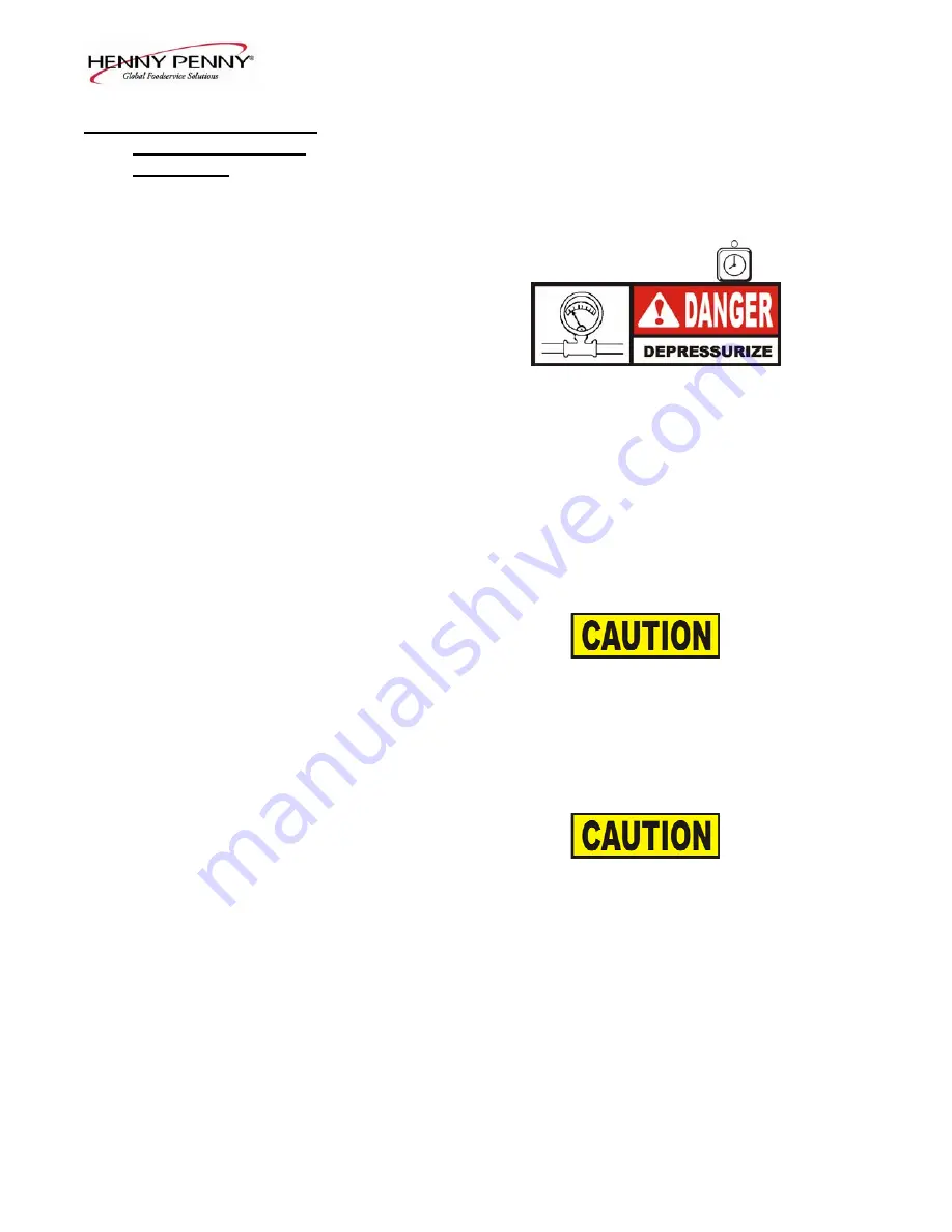 Henny Penny 8000 Computron Operation Manual Download Page 9