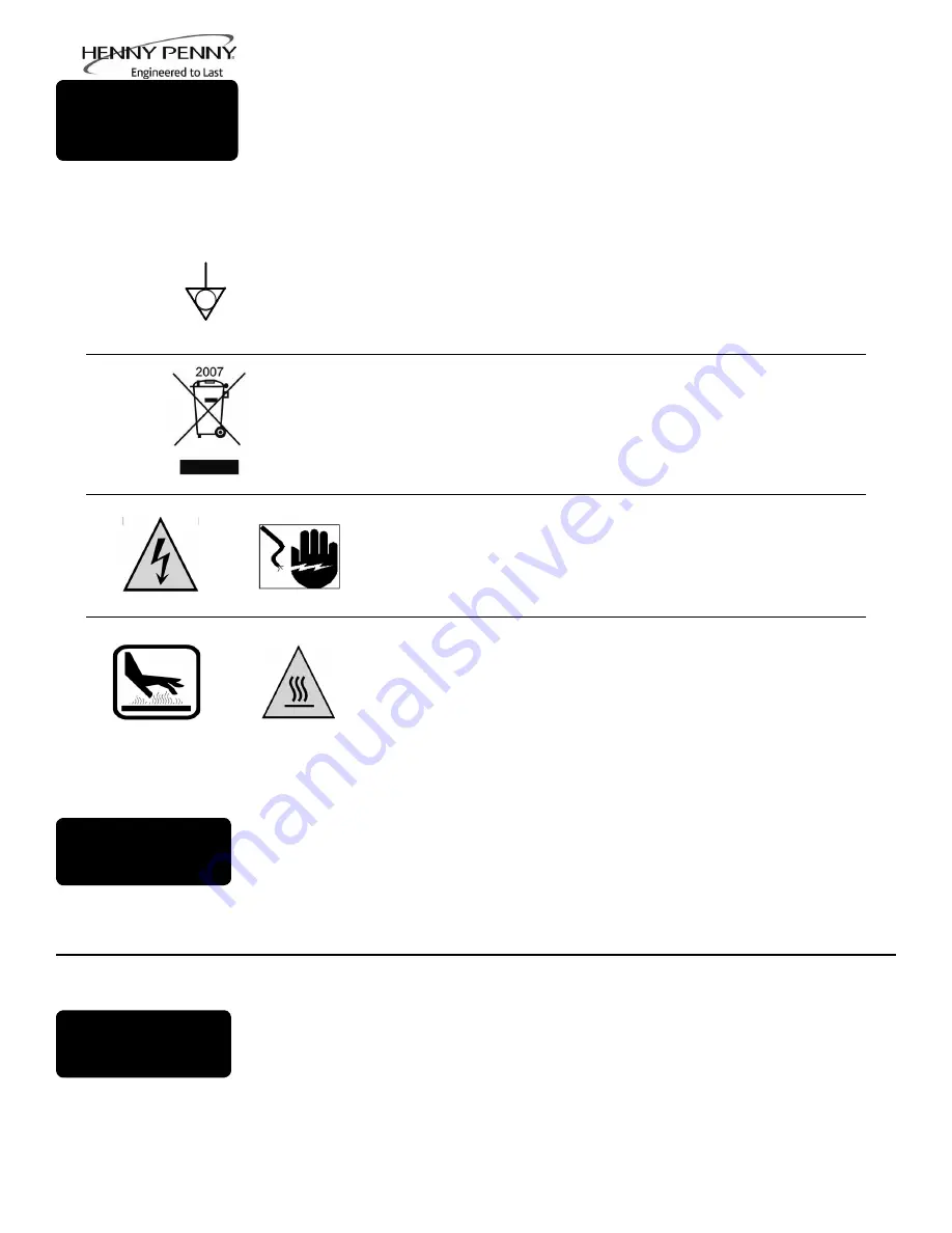 Henny Penny CFE-415 Operator'S Manual Download Page 6