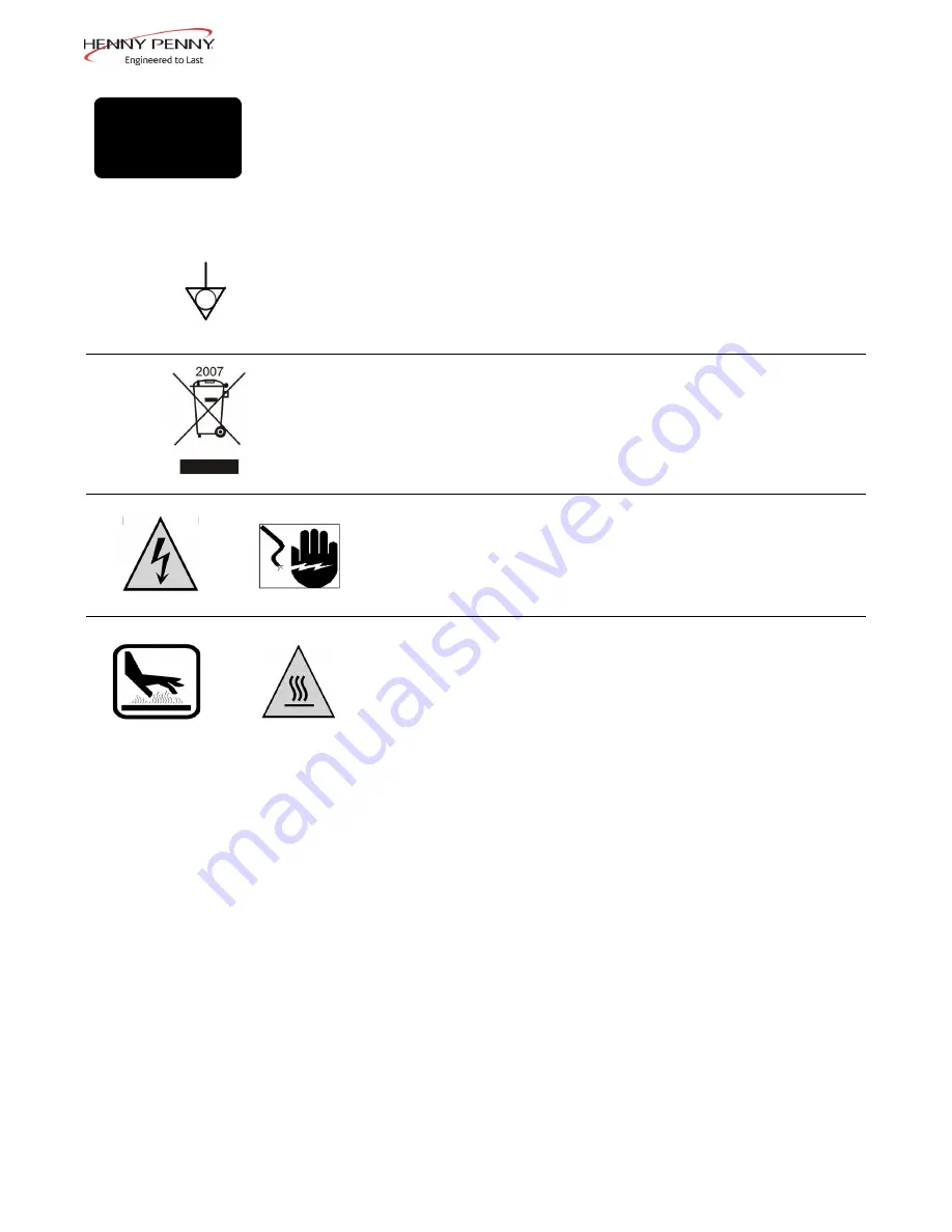 Henny Penny Evolution Elite EEG-163 Technical Manual Download Page 3