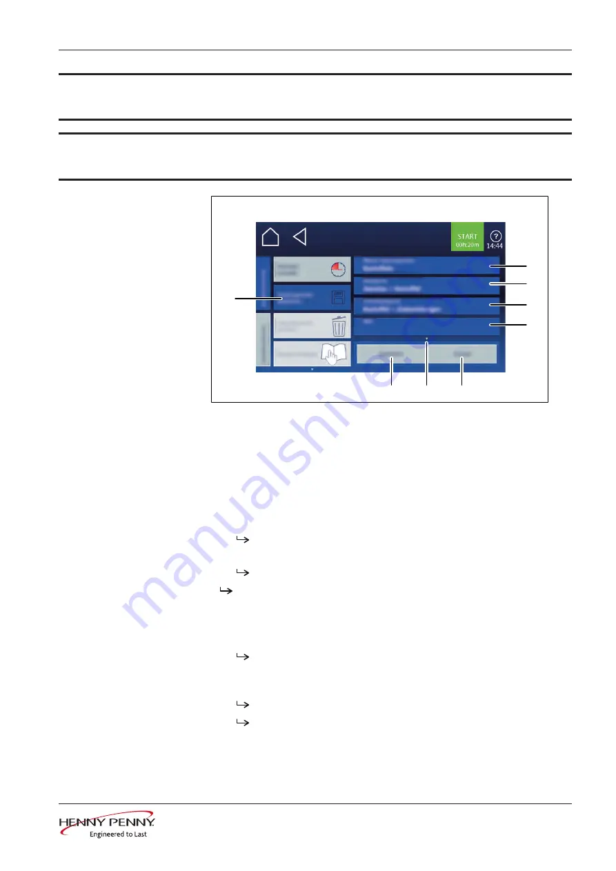 Henny Penny FlexFusion SpaceSaver Plus FSE- 610 Operating Manual Download Page 65