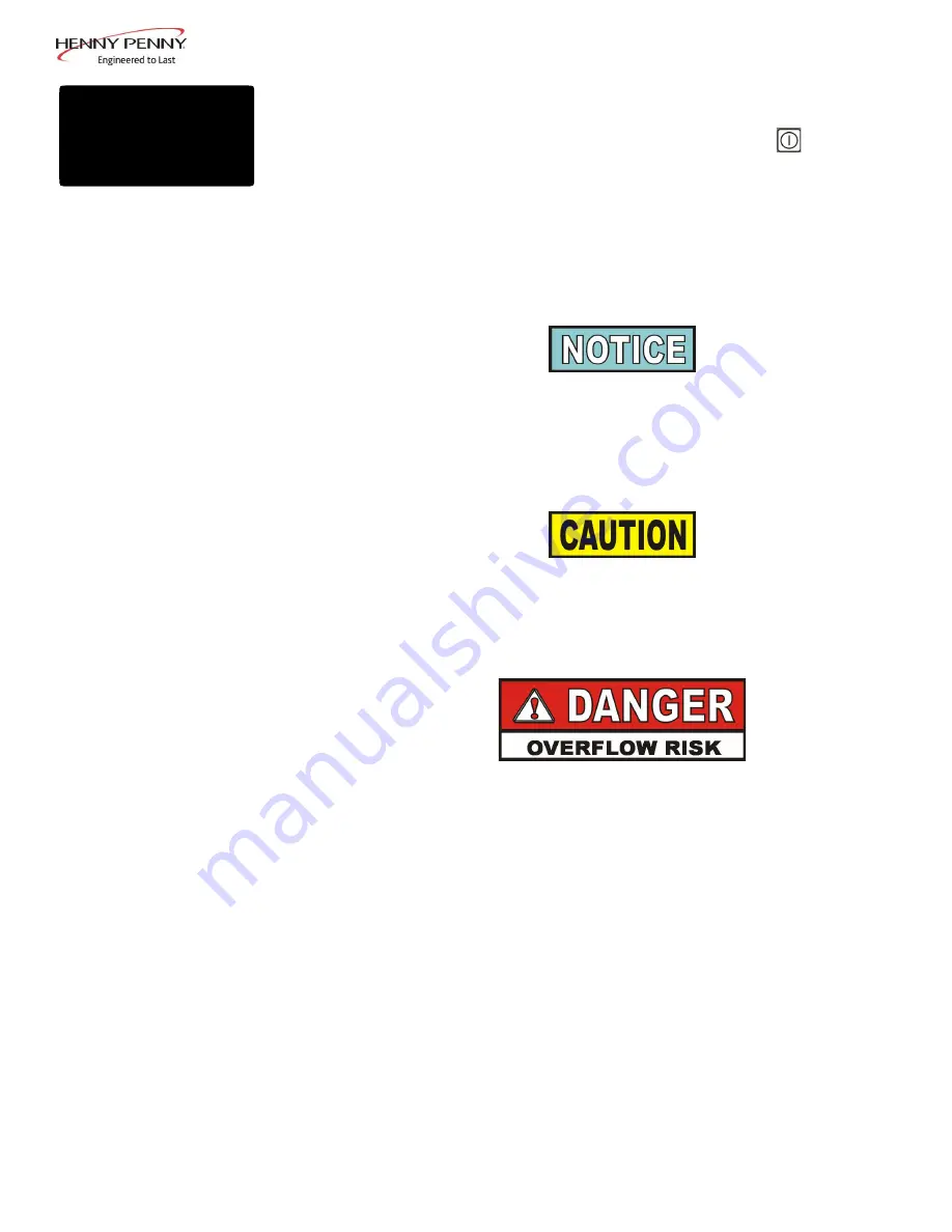 Henny Penny MVE-071 Operator'S Manual Download Page 22