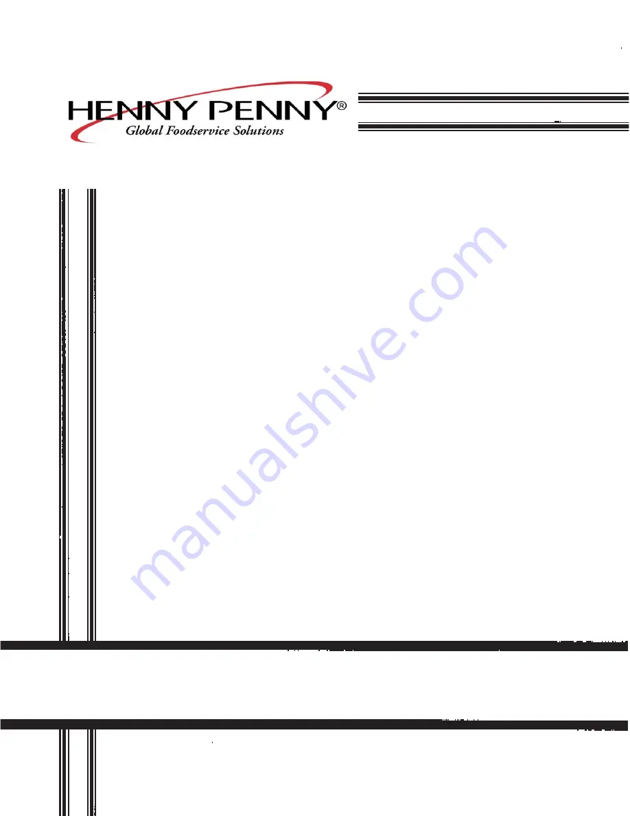 Henny Penny OFG-391 Operator'S Manual Download Page 1