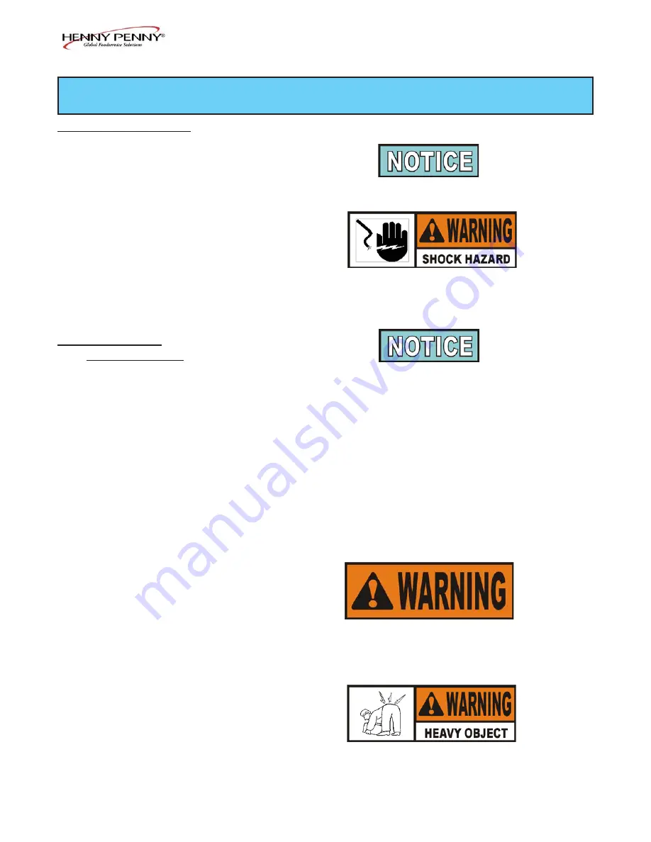 Henny Penny OFG-391 Operator'S Manual Download Page 10