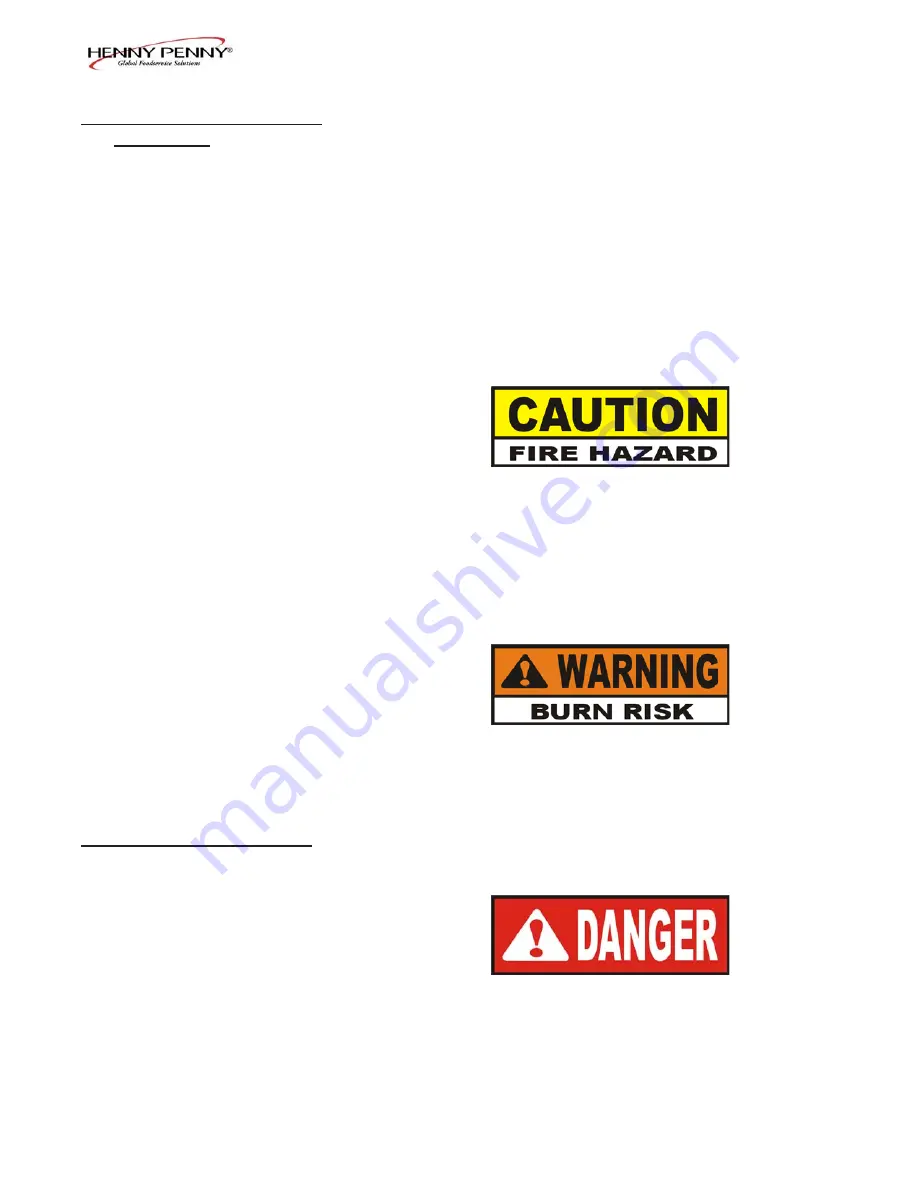 Henny Penny OFG-391 Operator'S Manual Download Page 14