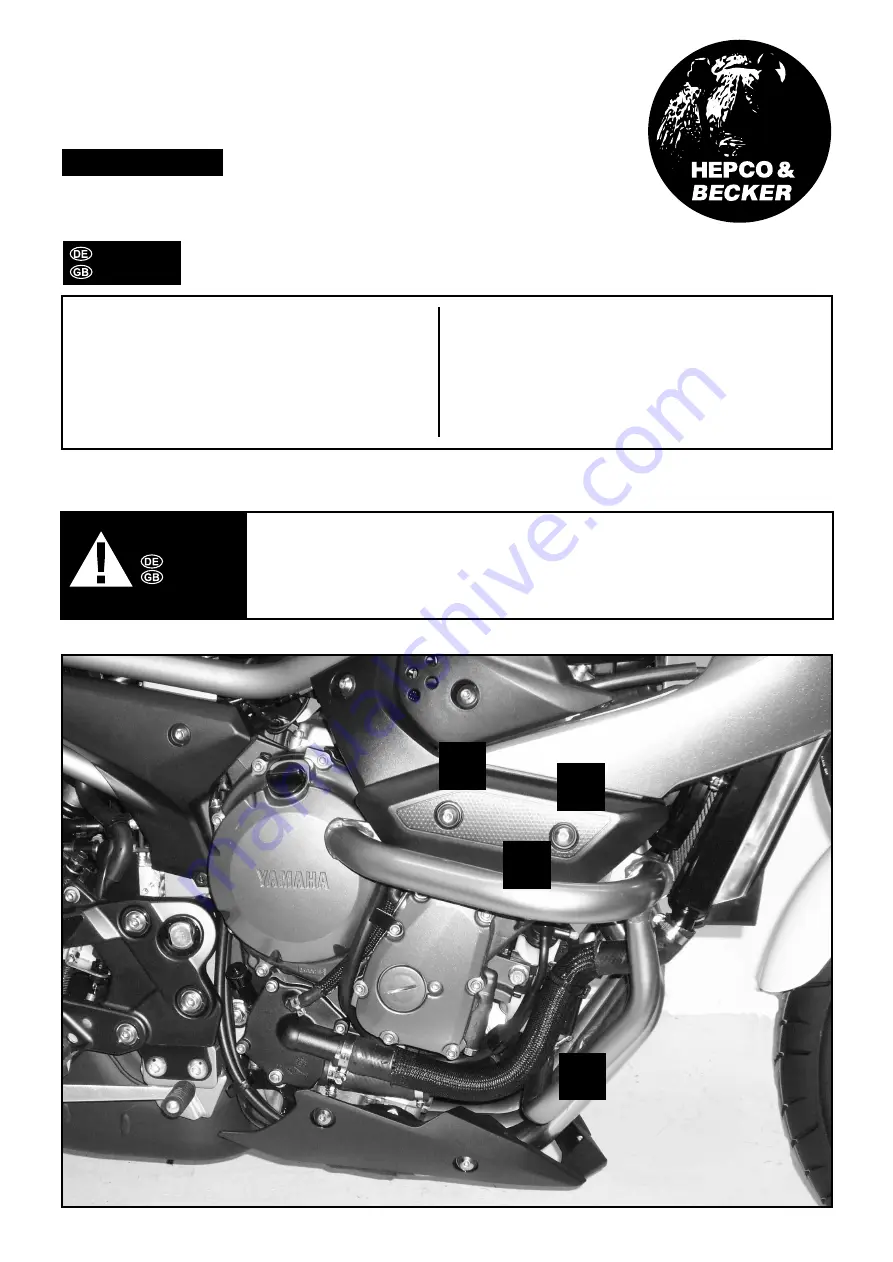 hepco & becker 5014530 00 01 Quick Start Manual Download Page 1