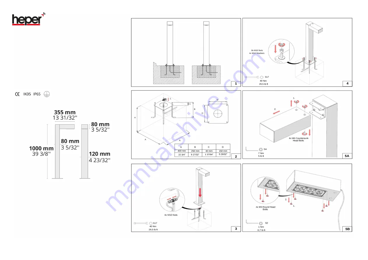 HEPER DOMINI 12 LED Installation & Maintenance Instructions Download Page 1