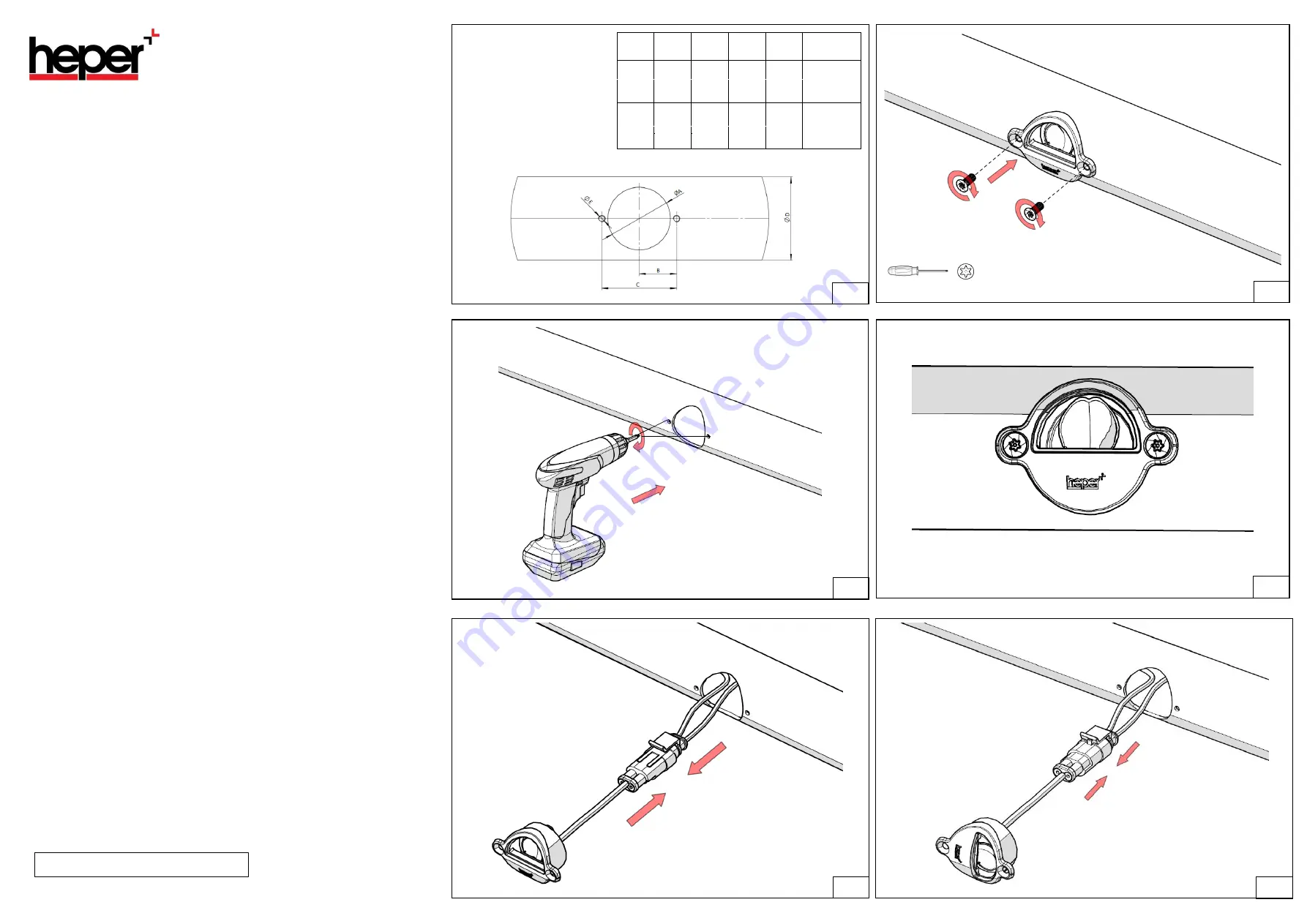 HEPER HANDRA Installation & Maintenance Instructions Download Page 1