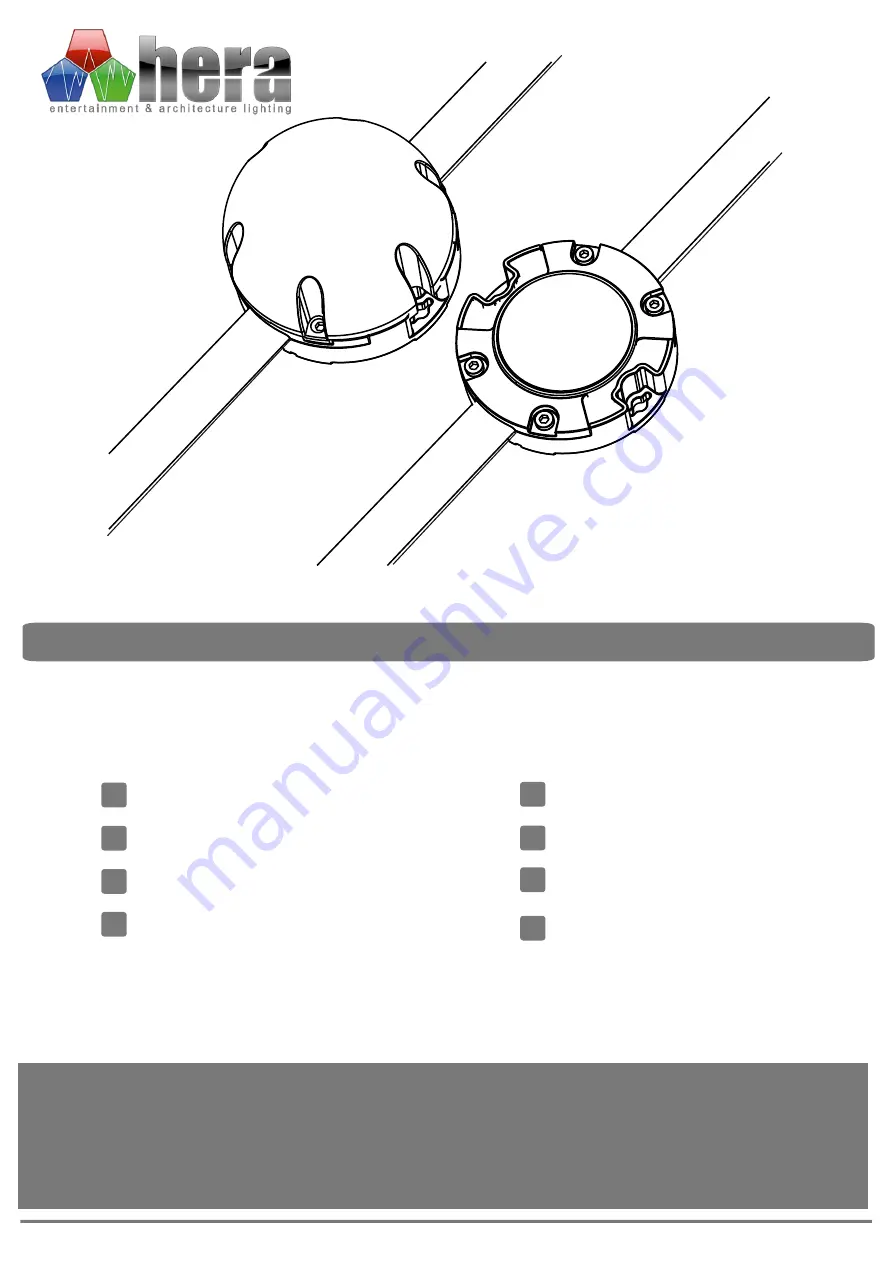 HERA MPX6 RGB SERIES User Manual & Installation Manual Download Page 1