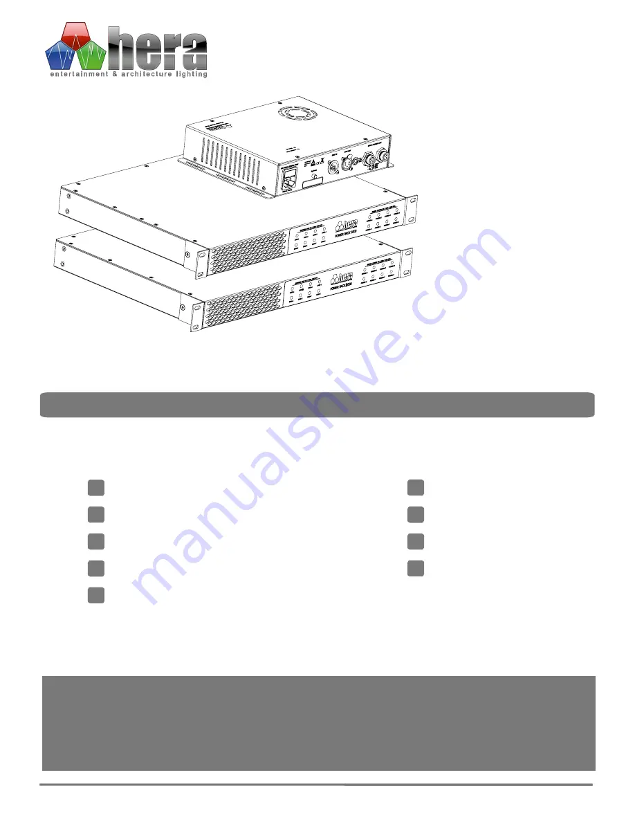 HERA Power Pack 1000 Скачать руководство пользователя страница 1