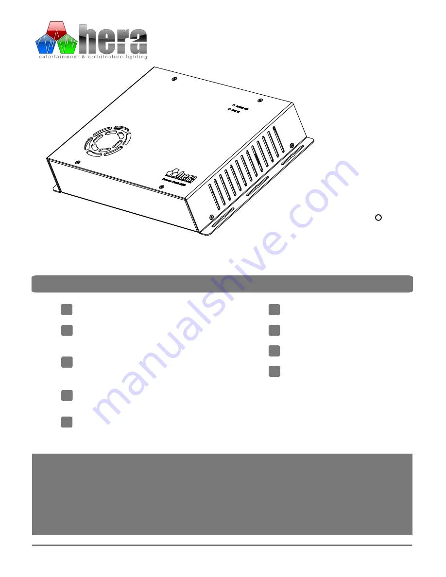 HERA POWER PACK 320 Скачать руководство пользователя страница 1