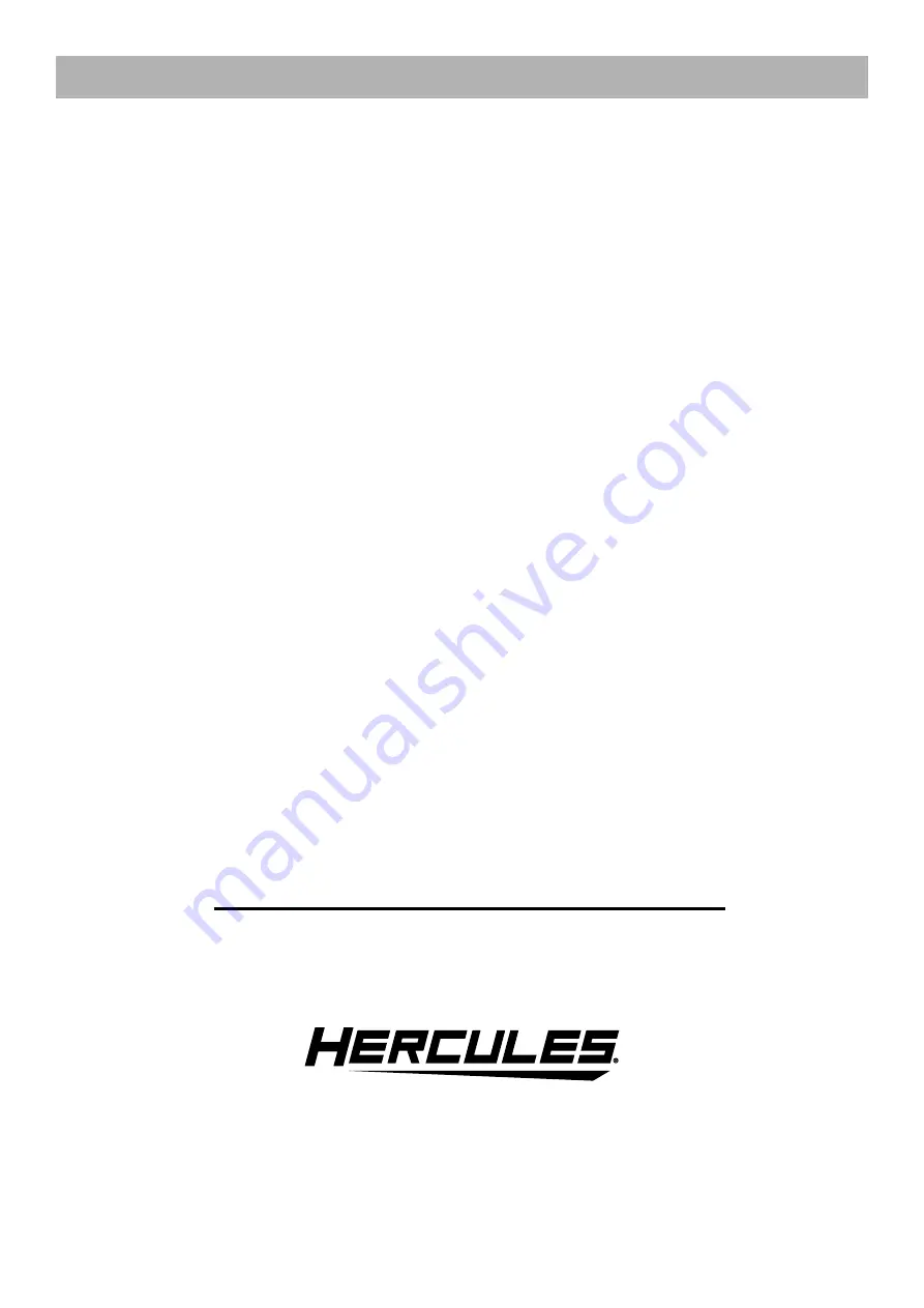 Hercules 57150 Owner'S Manual & Safety Instructions Download Page 12