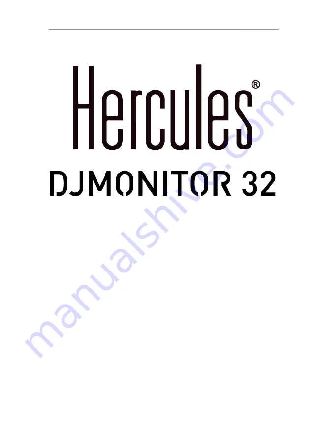 Hercules DJMONITOR 32 Скачать руководство пользователя страница 9