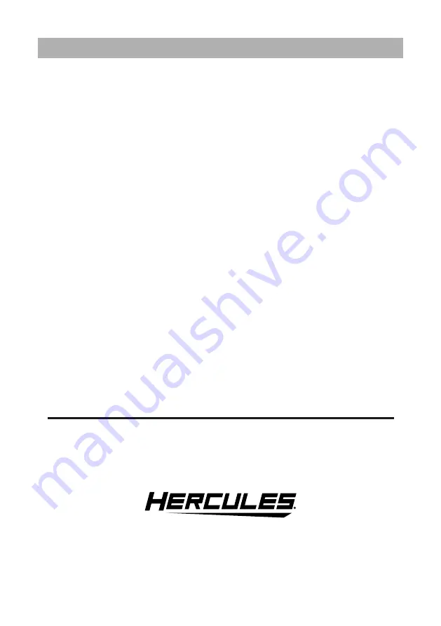 Hercules HCB751B Owner'S Manual & Safety Instructions Download Page 12