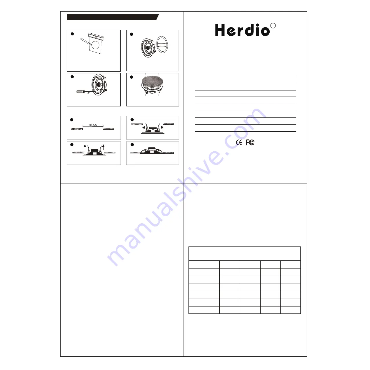 Herdio HCS418 Owner'S Manual Download Page 3