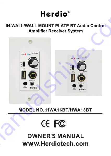 Herdio HWA16BT Owner'S Manual Download Page 1