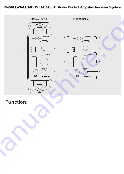 Herdio HWA16BT Скачать руководство пользователя страница 5