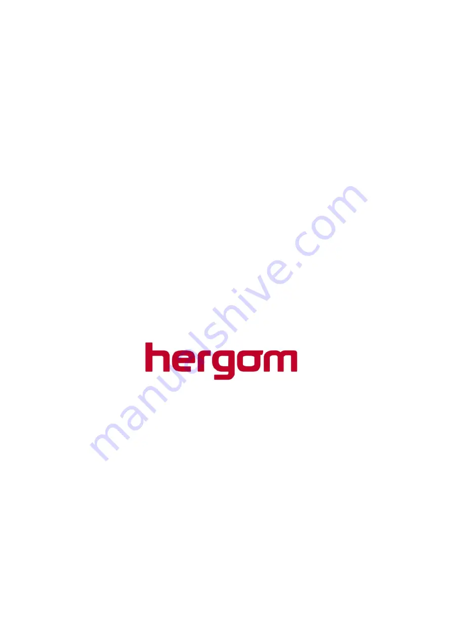 hergom E-10 PLUS Instructions For Installation, Use And Maintenance Manual Download Page 1