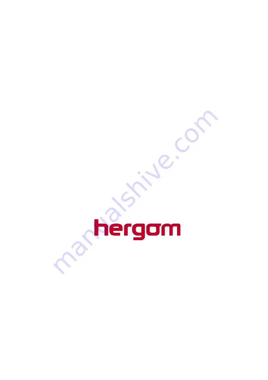 hergom E-20 N Installation, Use And Maintenance Instructions Download Page 1