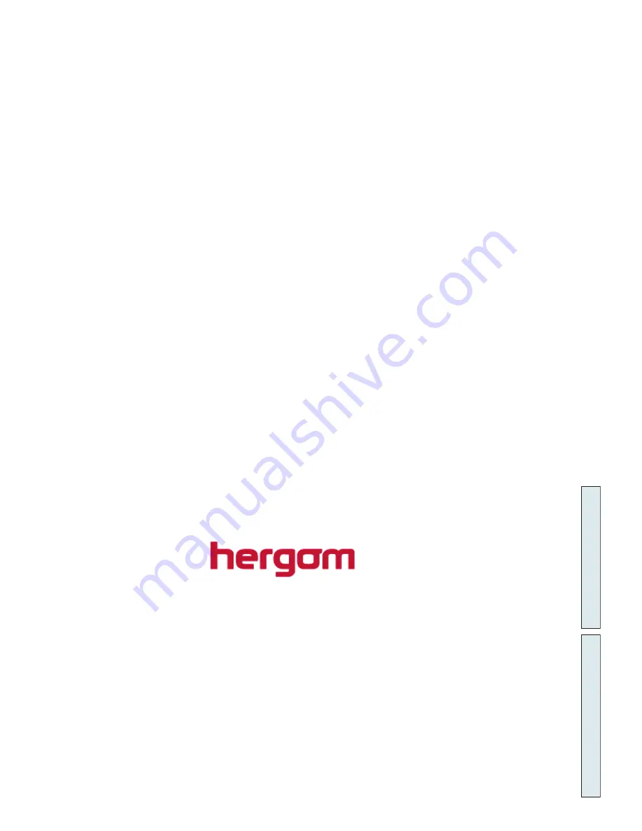 hergom Harmony 25 Operating And Installation Instruction Download Page 1