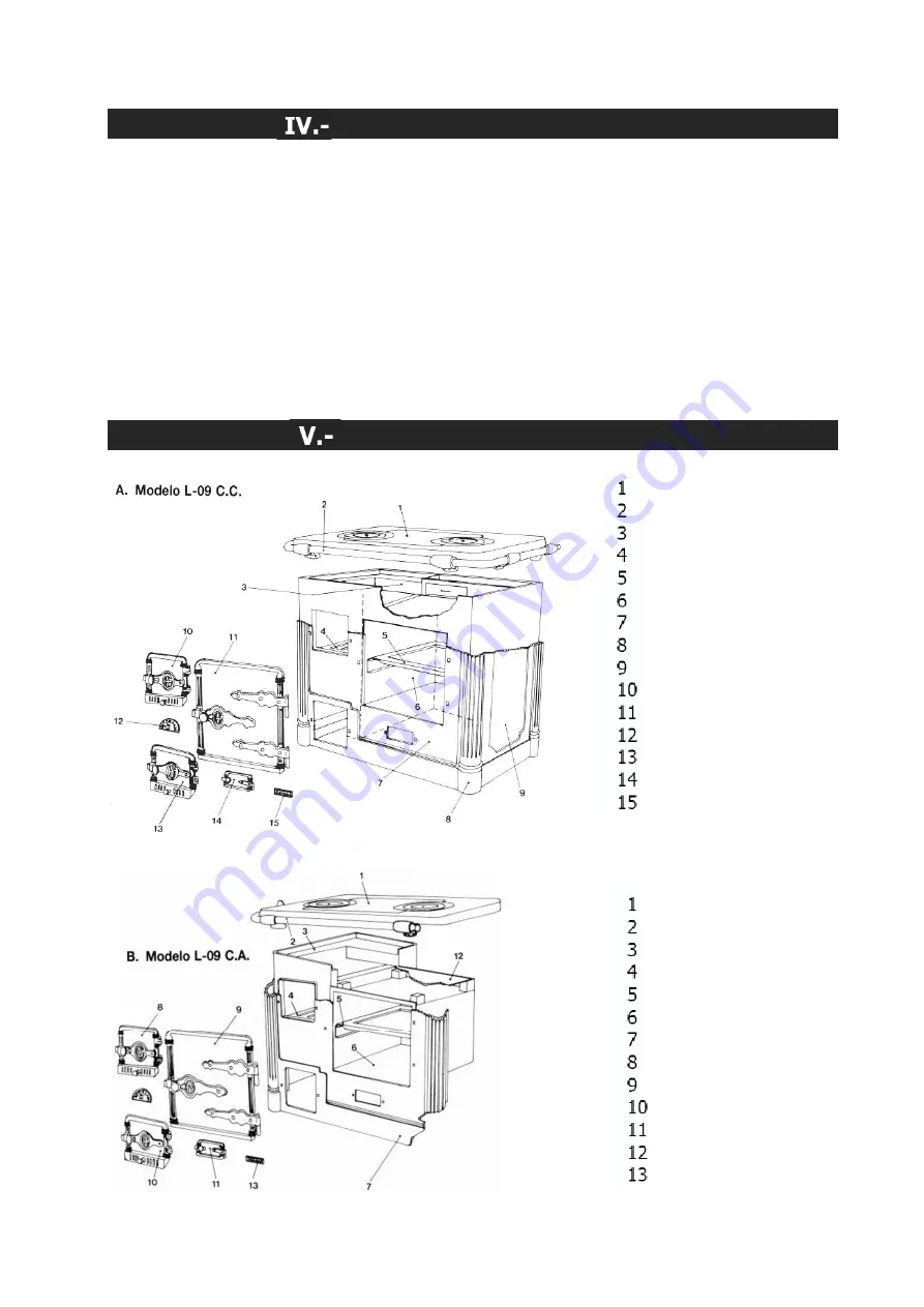 hergom L-09 CA Installation, Use And Maintenance Instructions Download Page 55