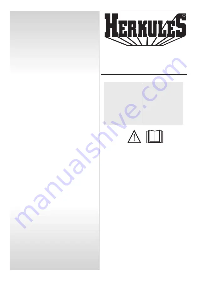 HERKULES ES 150 Скачать руководство пользователя страница 1
