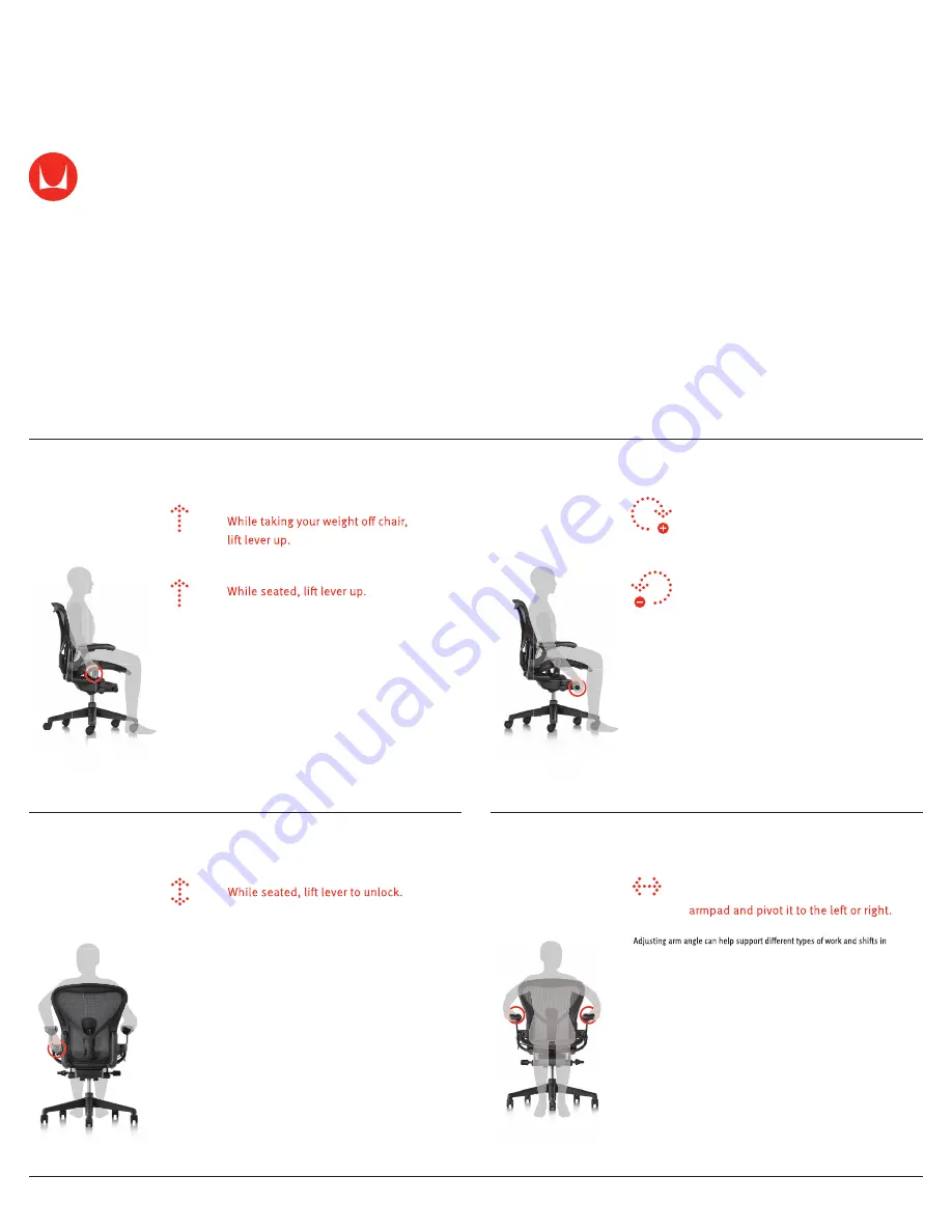 HermanMiller Aeron Скачать руководство пользователя страница 2