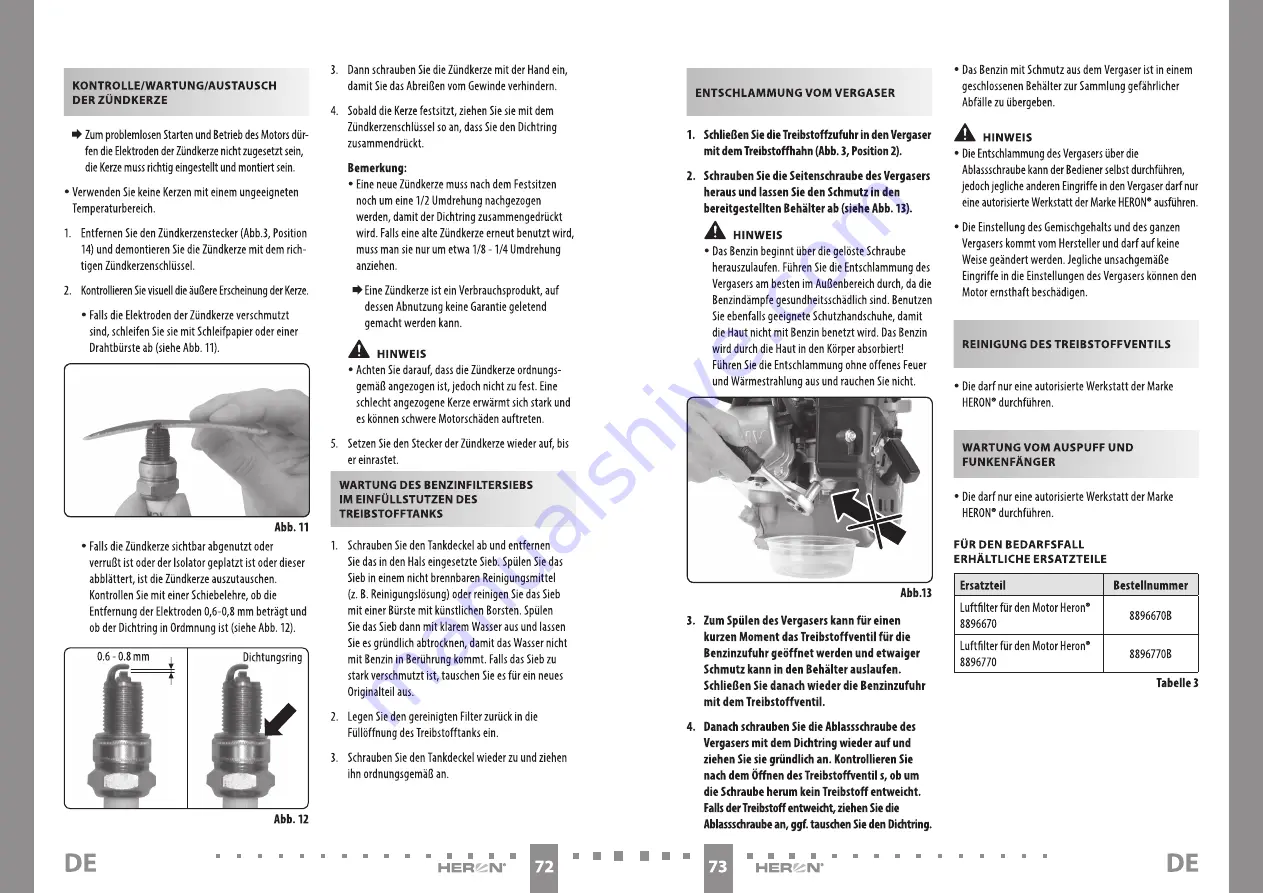 HERON 8896670 Translation Of The Original User Manual Download Page 37