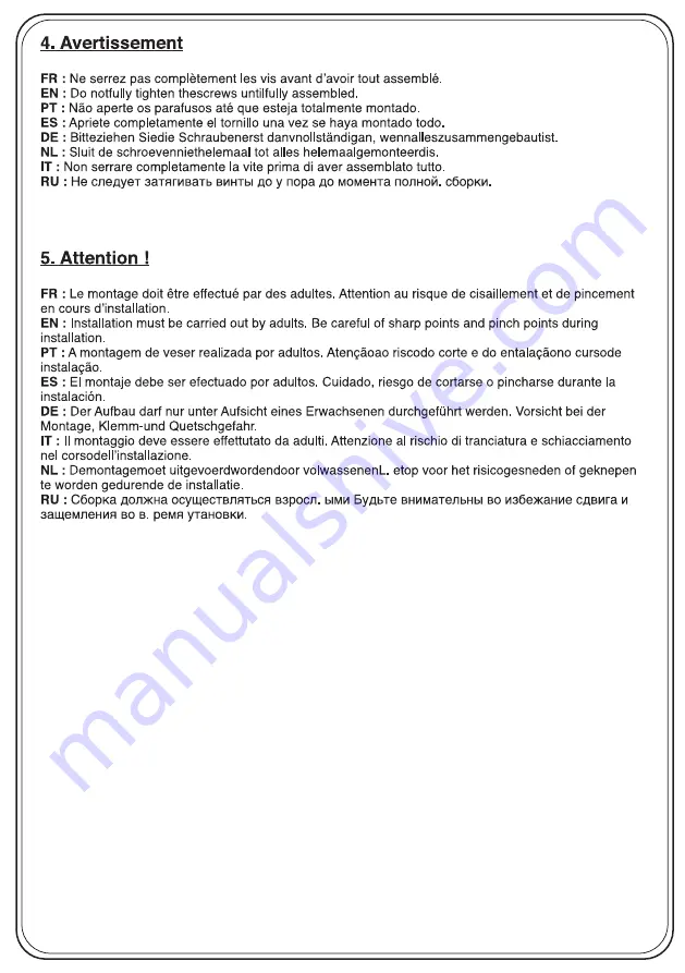 Hesperide SALY 165009 Manual Download Page 6