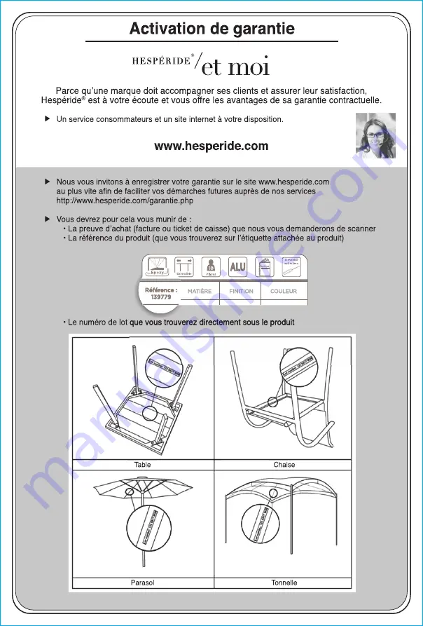 Hesperide SOLEDAD 165804 Assembly Instructions Manual Download Page 30