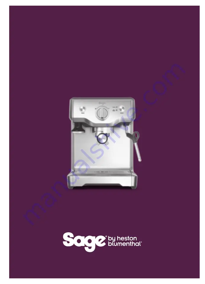 Heston Blumenthal Sage Duo-Temp Pro BES810 Instruction Booklet Download Page 2