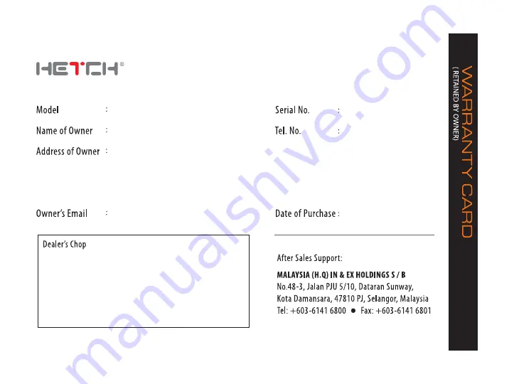 HETCH HIC-1702-HC Manual Download Page 15